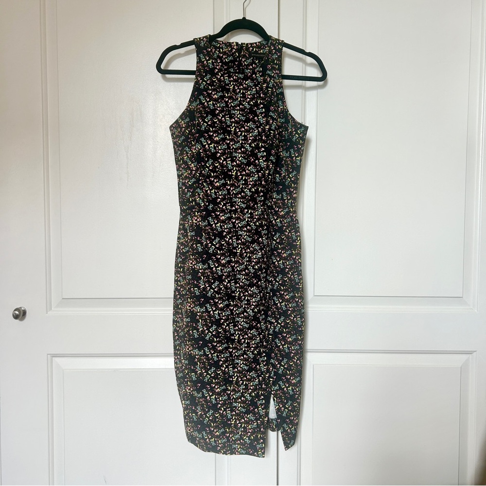 Banana Republic Floral Denim(ish) Dress - Size 6 TALL